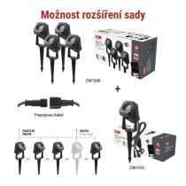 GoSmart venkovní LED bodové světlo, rozšiřující sada, 1 díl, 1,5W, RGBIC stmívatelné, WiFi