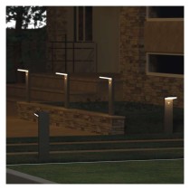 LED Solar-Garten-Wandleuchte VEREA mit Dämmerungssensor, 10,7 x 15,4 x 50 cm