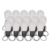 GoSmart LED-Lichterkette – 15× Party-Glühbirnen, 15 m, für außen und innen, RGBIC WiFi