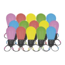 GoSmart LED-Lichterkette – 15× Party-Glühbirnen, 15 m, für außen und innen, RGBIC WiFi
