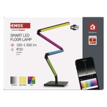 GoSmart LED Stehlampe, schwarz, 175 cm, warmweiß / RGBIC WiFi