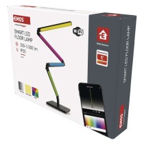 GoSmart LED Stehlampe, schwarz, 175 cm, warmweiß / RGBIC WiFi
