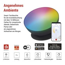 GoSmart LED Ambientelampe, schwarz, warmweiß–kaltweiß/ RGB, WiFi