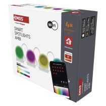 GoSmart LED-Strahler - 85 cm Kette, 4 Teile, 7 W, RGBIC+CCT, dimmbar, WiFi