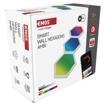 GoSmart LED-Leuchte Hexagon, Erweiterungsset, 3-teilig, 1,8W, RGBIC dimmbar, WiFi
