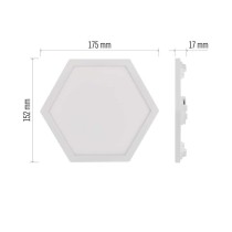 GoSmart LED-Leuchte Hexagon, Erweiterungsset, 3-teilig, 1,8W, RGBIC dimmbar, WiFi