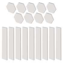 GoSmart LED-Leuchte Lines weiß, 9 Teile, 34 W, RGBIC dimmbar, WiFi