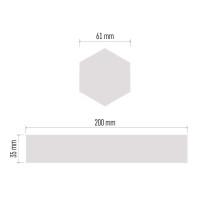 GoSmart LED-Leuchte Lines weiß, 9 Teile, 34 W, RGBIC dimmbar, WiFi