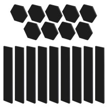 GoSmart LED Leuchte Lines schwarz, 9 Teile, 34 W, RGBIC dimmbar, WiFi