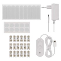 GoSmart LED Leuchte Lines schwarz, 9 Teile, 34 W, RGBIC dimmbar, WiFi