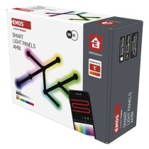 GoSmart LED Leuchte Lines schwarz, 9 Teile, 34 W, RGBIC dimmbar, WiFi