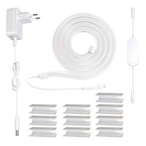 GoSmart Flexible LED-Leiste NEON weiß, 3 m, 23 W, RGBIC dimmbar, WiFi