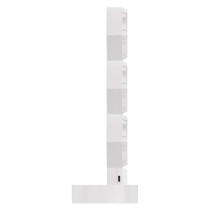 GoSmart LED-Tischleuchte Hexagon weiß, 6-teilig, RGBIC dimmbar, WiFi
