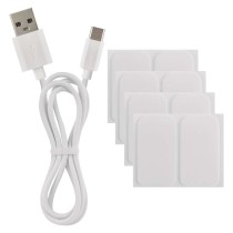 GoSmart LED-Tischleuchte Hexagon weiß, 6-teilig, RGBIC dimmbar, WiFi