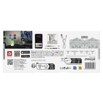 GoSmart LED-Tischleuchte Hexagon weiß, 6-teilig, RGBIC dimmbar, WiFi