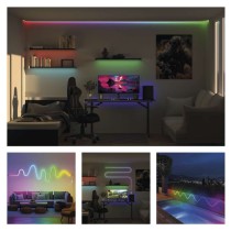 GoSmart Flexible LED-Leiste NEON weiß, 5 m, 33 W, RGBIC dimmbar, WiFi