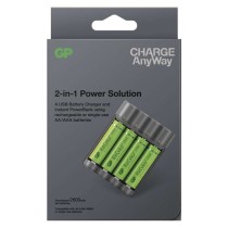 GP Charge AnyWay 2in1 power bank és elemtöltő