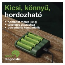 GP Akkumulátor töltő USB Adapter Everyday B421+4xAA GP ReCyko 2700mAh