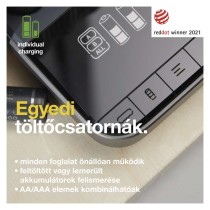 GP Pro akkumulátor töltő P461+4xAA ReCyko 2700mAh+ dokkoló