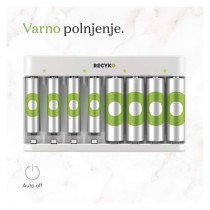 GP polnilec baterij Eco E821 + 4× AA 2100 + 4× AAA 850