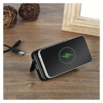 EMOS Powerbank WI 1023D, 10 000 mAh, 22,5 W+Wireless, fekete