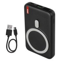 EMOS Powerbank WI 1023D, 10 000 mAh, 22,5 W+Wireless, fekete