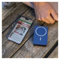 EMOS Powerbank WI 1046, 10 000 mAh, 20 W+Wireless, kék