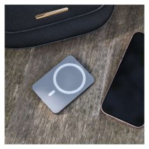 EMOS Powerbank WI 522, 5 000 mAh, 20 W+Wireless, szürke