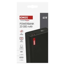 EMOS Powerbank NTBF20, 20 000 mAh, 65 W PD, fekete