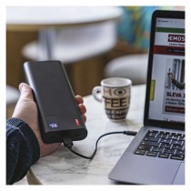 EMOS Powerbank NTBF30, 27 000 mAh, 100 W PD, fekete