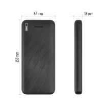 EMOS Powerbank AlphaQ3, 10 000 mAh, 22,5 W, fekete