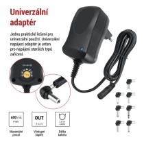 Univerzální pulzní napájecí zdroj 600 mA s hřebínkem