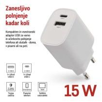 USB polnilec hišni BASIC 15 W max.
