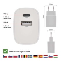 EMOS Univerzális USB töltő BASIC 15 W max.