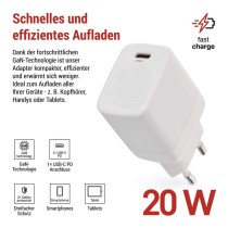 USB Netzadapter GaN PD 20 W max.