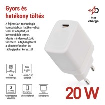EMOS Univerzális USB töltő GaN PD 20 W max.