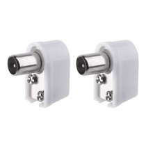 IEC Stecker, Drucktyp, gewinkelt