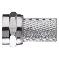 Konnektor F-Stecker für Koaxialkabel CB50, CB100, 10 Stk.