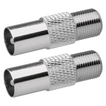 Reduktion F Buchse – IEC-Stecker