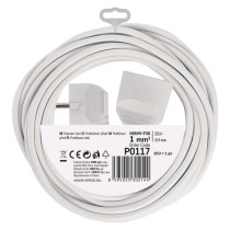 Predlžovací kábel 7 m / 1 zásuvka / biely / PVC / 1 mm2