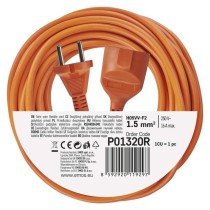 Dvožilni podaljšek 20m / 1 vtičnica / PVC / 230V / 1,5 mm2