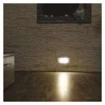 5 + 1 Orientacijsko LED svetilo AMAL, vgradna, kvadratna 1,5W WW IP65