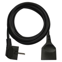 Prodlužovací kabel 3 m / 1 zásuvka / černý / PVC / 1,5 mm2