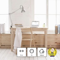 Predlžovací kábel 5 m / 3 zásuvky / biely / PVC / 1,5 mm2