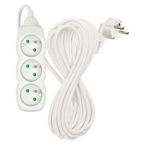 Prodlužovací kabel 10 m / 3 zásuvky / bílý / PVC / 1,5 mm2