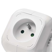 Prodlužovací kabel - kostka 1,9 m / 4 zásuvky / bílý / PVC / s USB / 1 mm2