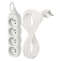 Prodlužovací kabel 7 m / 4 zásuvky / bílý / PVC / 1 mm2