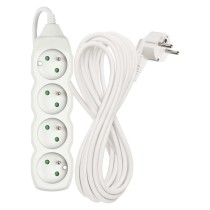 Predlžovací kábel 7 m / 4 zásuvky / biely / PVC / 1,5 mm2