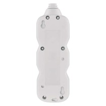 Predlžovací kábel 2 m / 2 zásuvky / s vypínačom / biely / PVC / 1 mm2