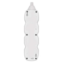 Prodlužovací kabel 1,2 m / 3 zásuvky / s vypínačem / bílý / PVC / 1 mm2